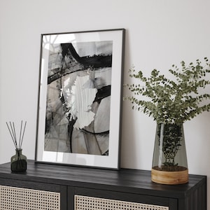 Schottland Karte | Abstrakte Malerei Schottland Karte Wand Kunst Druck | Schottland Traval Poster