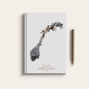 Carnet de carnet de voyage personnalisé Norvège