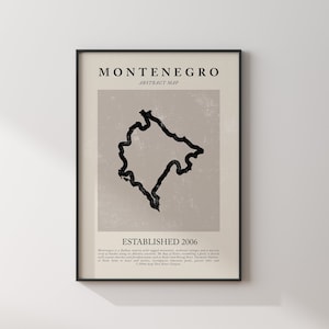 Goldene Landkarte Vintage Abstrakte Wand Kunst Druck Picasso + Matisse Inspiriertes Reiseplakat