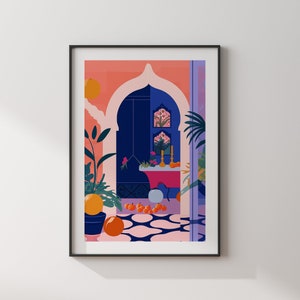 Impression d'art mural Marrakech | Art mural marocain | Impression de voyage au Maroc