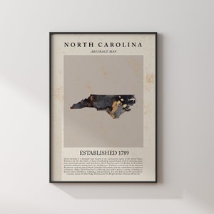 Kundenspezifisches irgendein Land oder US Zustand-Karten-Weinlese-abstraktes Wand-Kunstdruck-Reise-Plakat