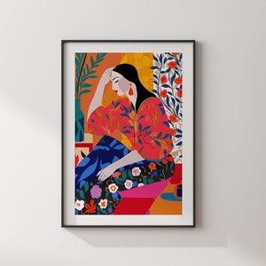 Impression d'art mural marocain | Collection Femmes d'Afrique | Art mural marocain | Impression de voyage au Maroc