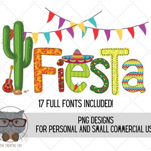 Cinco De Mayo-alfabet PNG-lettertypebundel, Fiesta Letters Alpha-lettertype, sublimatie Alpha-setontwerpen PNG, piñata-lettertype