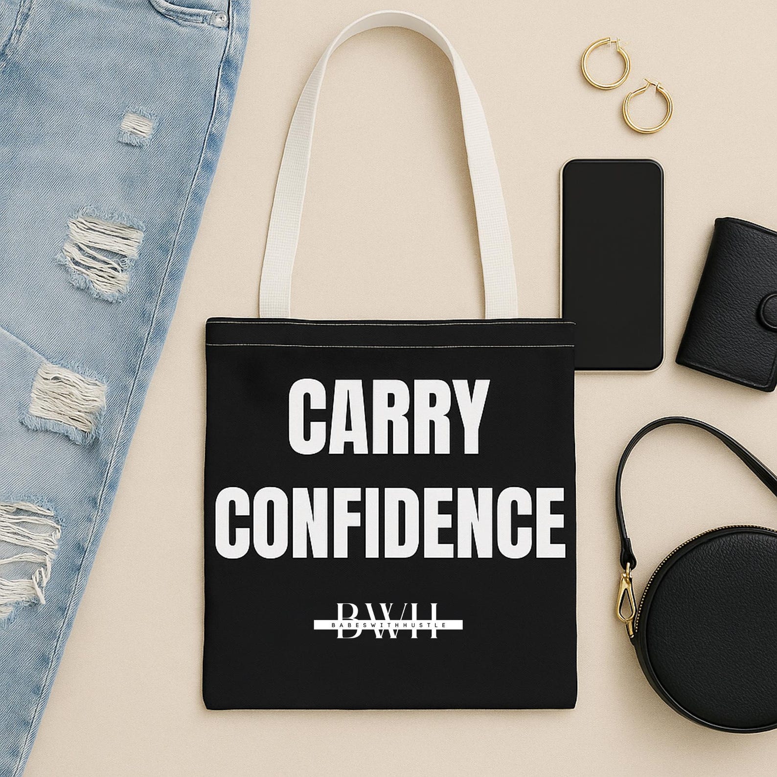 Empowering Tote Bag Carry Confidence Design Stylish Bag For Everyday