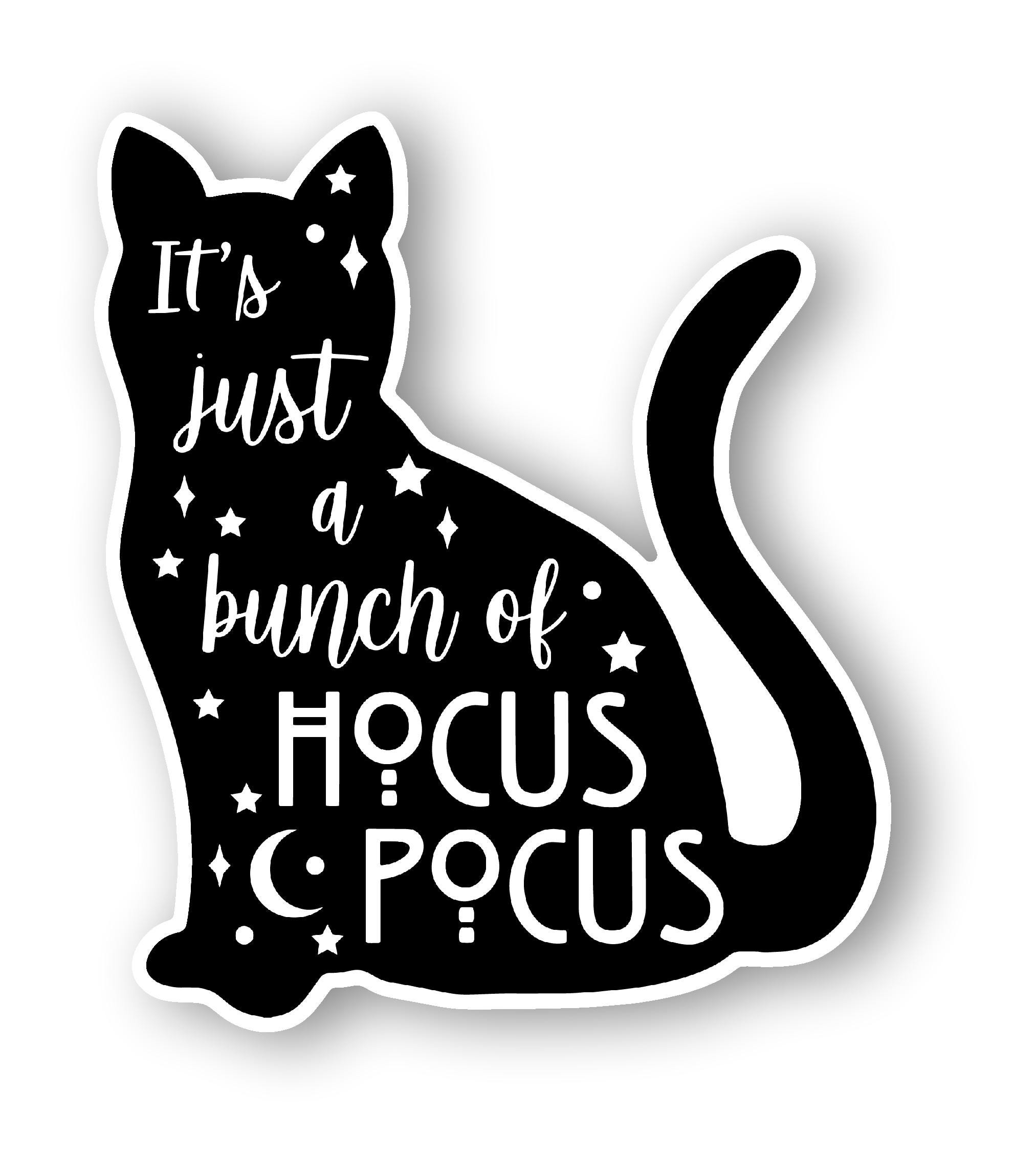 Black Cat Waterproof Vinyl Sticker for Water Bottles, Tumblers, Laptop ...