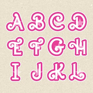 Personalized Initial Vinyl Sticker, Custom Name Sticker For Tumbler Laptop Bottle Stanley Waterproof 90s Kid Pink Y2K Girl