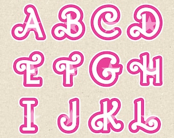 Personalized Initial Vinyl Sticker, Custom Name Sticker For Tumbler Laptop Bottle Stanley Waterproof 90s Kid Pink Y2K Girl