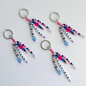 Alpine Formula 1 Beaded Keychain | F1 Bag Charm | Franco Colapinto | Pierre Gasly | Jack Doohan
