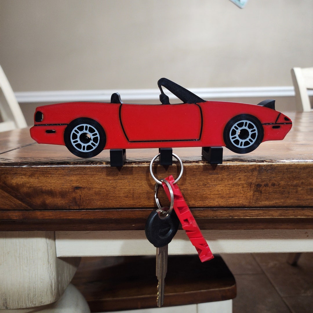 NA Miata Keyholder, Miata Enthusiasts Keyholder. Wall Mounted Keyholder