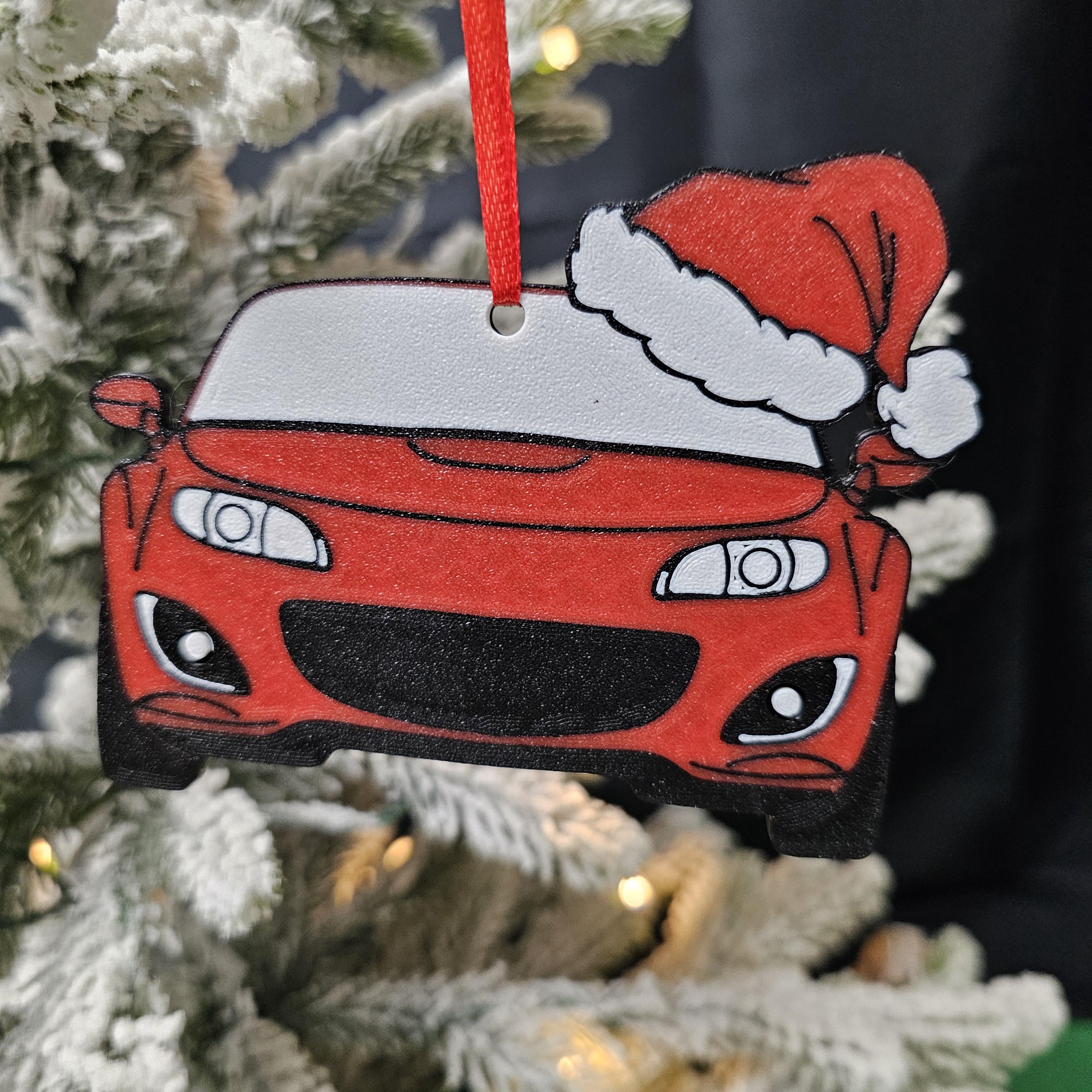 NC Miata Christmas Ornament. Multiple Colors, perfect to rev up any car enthusiasts Christmas tree