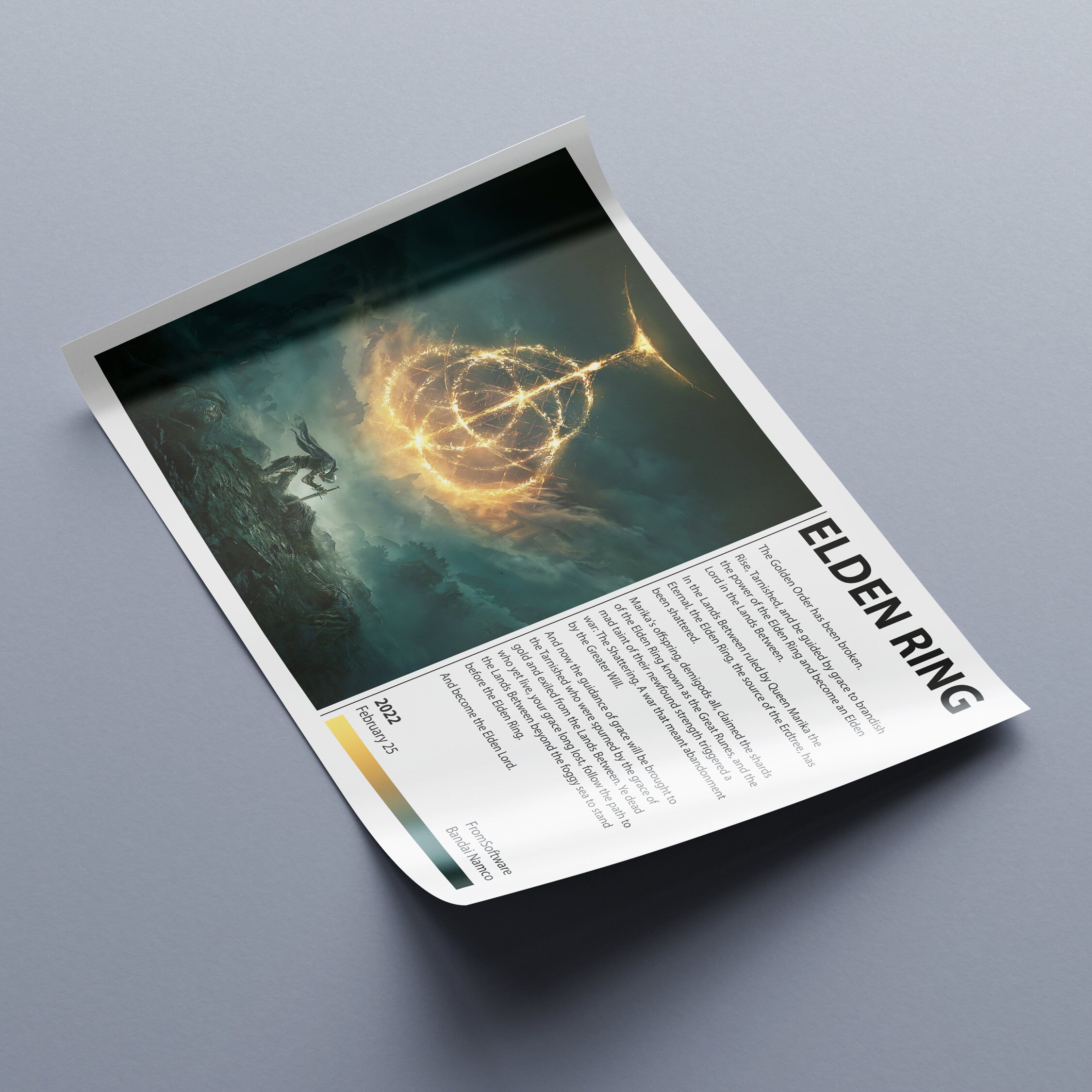 Elden Ring Poster Gaming Poster Gaming Room Wall Décor Gift for Him or ...