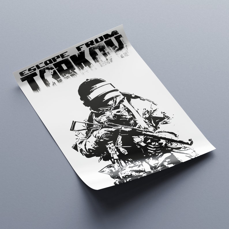 Minimalist Tarkov Chad Poster Escape From Tarkov Poster Etsy