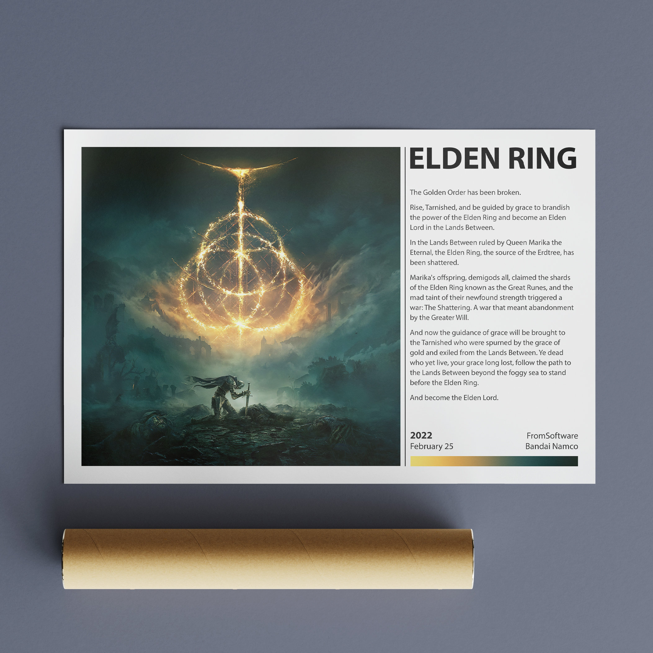 Elden Ring Poster Gaming Poster Gaming Room Wall Décor Gift for Him or ...