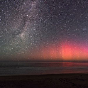 Aurora Australis und Milchstraße