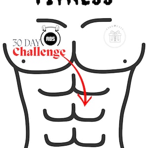 30 Day ABS Challenge, 30 Day Workout Challenge, Digital Fitness Guide, 30 Day Challenge, 30 Day Fitness Challenge, Beginner Friendly