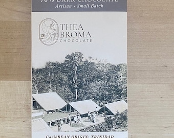 Artisan Dark Chocolate Bar: 70% Trinidad Single Origin