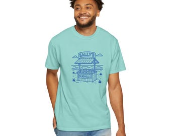 Sally Sells Seashells Unisex T-Shirt: Beach Chic, Summer Vibe, Casual Wear, Gift for Ocean Lovers, Coastal Decor