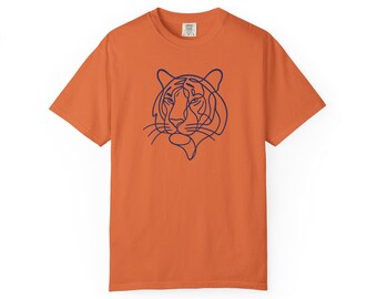 Cool Tiger Graphic Tee, Unisex T-shirt, Animal Lovers, Casual Outfit, Nature-Inspired Apparel, Collegiate/NFL Mascot, Football Apparel