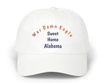Alabama Pride Dad Cap, Adjustable Baseball Hat, Gift for Dad, Sports Fan Hat, Outdoor Cap, College Spirit Accessory