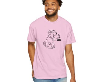 Science Dog T-Shirt: Lab Coat Chemistry Tee for Pet Lovers