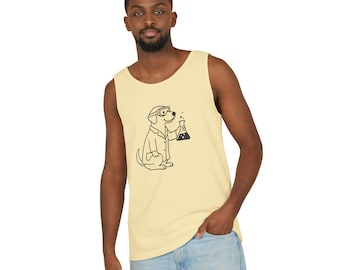Lab in Lab Science Dog Tank Top, Unisex Summer Shirt, Science Lover Gift, Cute Pet Tee, Dog Mom Apparel, Perfect for Casual Wear