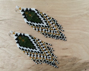 Handmade Seed Bead Earrings