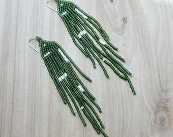 Handmade Seed Bead Earrings