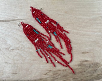 Handmade Seed Bead Earrings