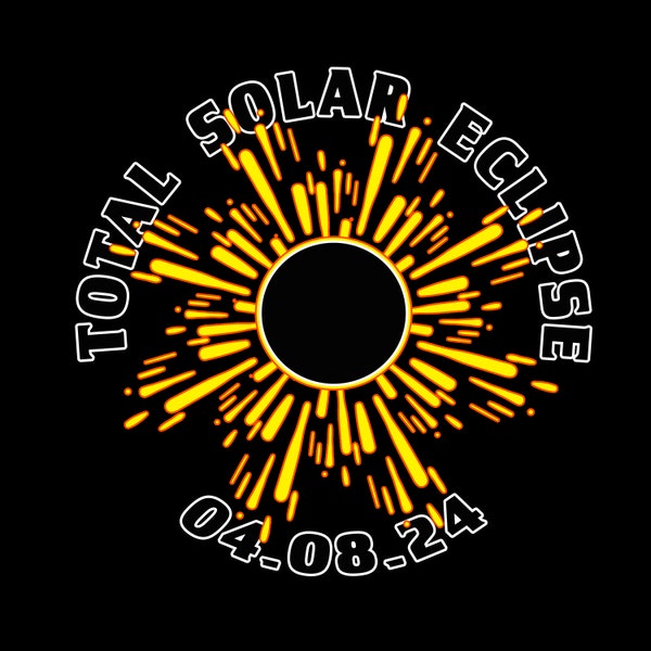 total solar eclipse 2024 shirt png, eclipse 2024 tshirt design png, total eclipse png, eclipse clipart, once in a lifetime, eclipse png