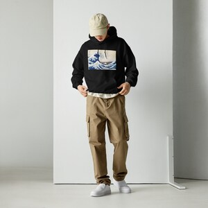 The Great Wave: Unisex Long-Sleeve Hoodie