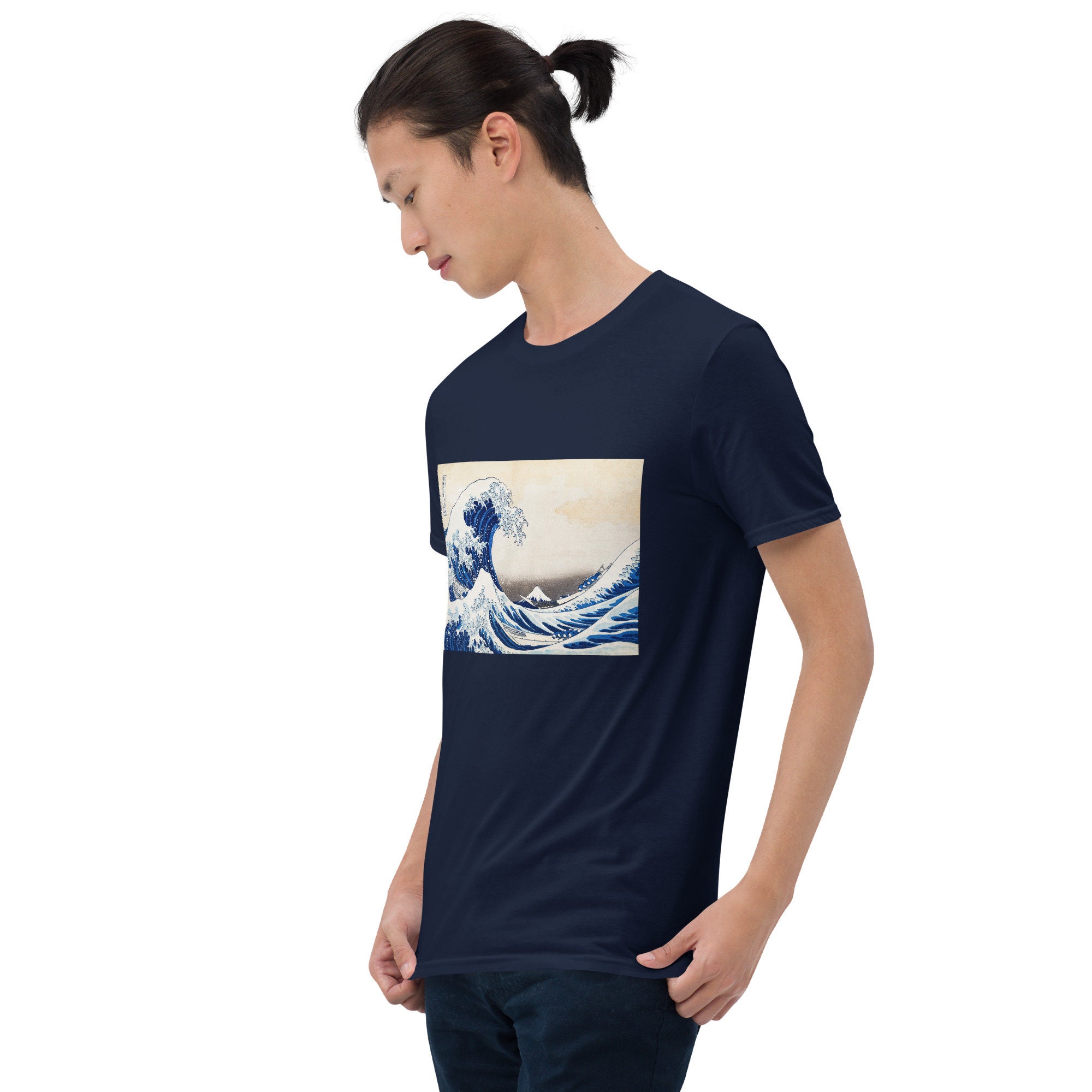 【oan】THE GREAT WAVE Short Sleeve T-shirt Amazon.com: Kanagawa Japanese The great wave T-Shirt