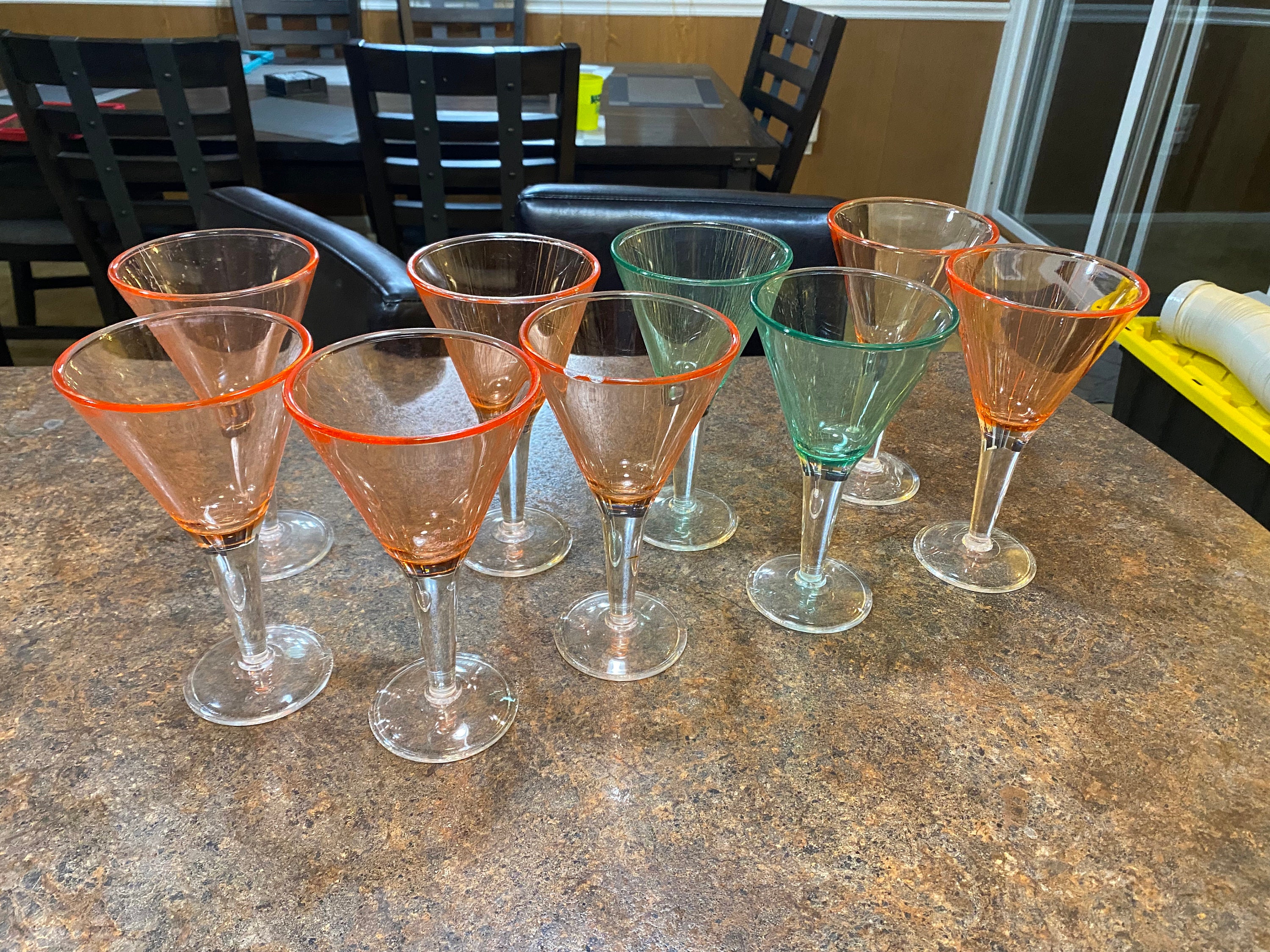 Unbreakable Pastel Color Acrylic Martini Glasses | Set of 6 | European  Style Cocktail Cups 100% Tritan Drinkware, 5 oz Dishwasher Safe BPA-free