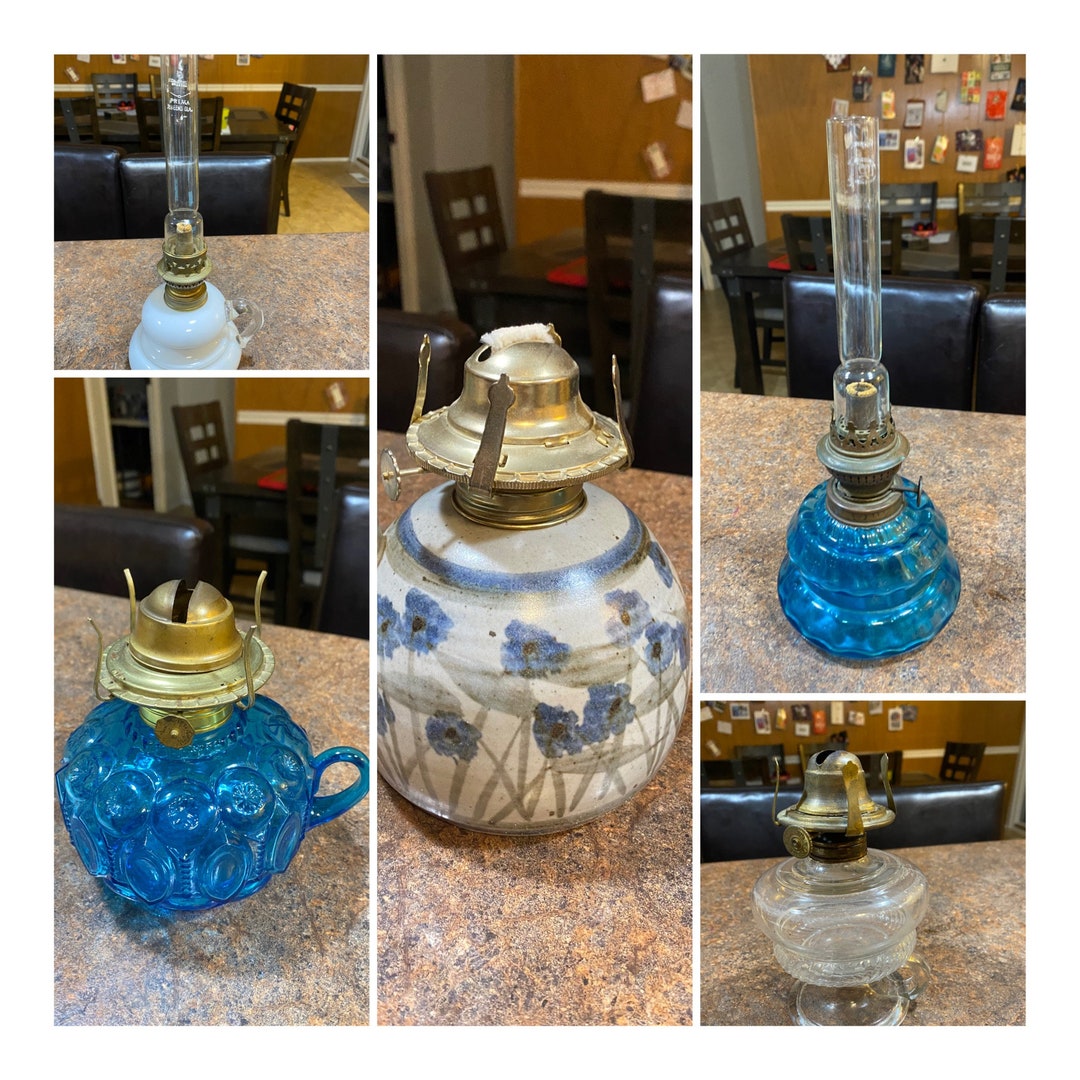 Vintage Oil Lamps Etsy