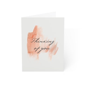 Penser à vous carte, prier pour vous carte, cadeau attentionné et sentimental, pour quelqu'un qui a besoin d'encouragement, poème réfléchi