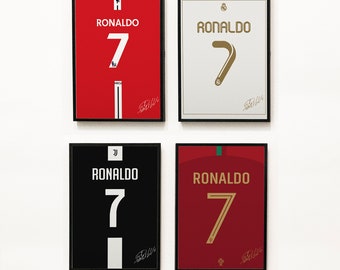 Cristiano Ronaldo Legend Kits, Ronaldo Jersey, Ronaldo Digitaldruck, Ronaldo Poster, CR7 Jersey, Fußball digitaler Download, Sport Wandkunst