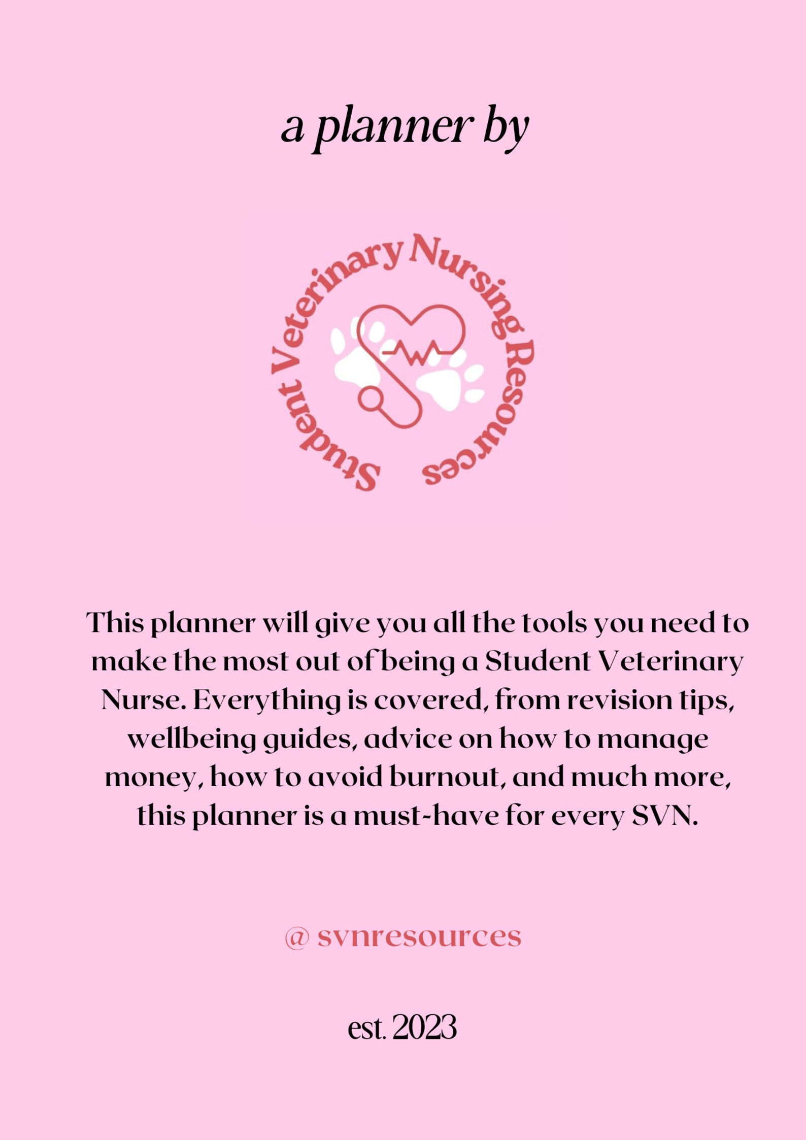 Student Veterinary Nursing Printable Planner Vet Nurse Gift Digital student-veterinary-nursing-printable-planner-vet-nurse-gift-digital