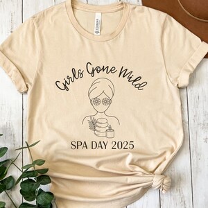 Personalized Girls Gone Mild Shirt, CUSTOM Spa Tees, Group Spa Shirts, Girls Spa Weekend, Girls Trip, Group Girls Trip, Bachelorette Spa Tee