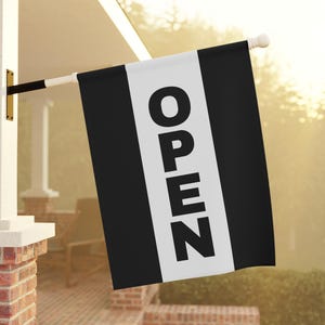 Open Flag, We're Open, Come In We're Open Flag, Storefront Flag, Small Business Flag, Open Sign, Gift for Business Owner, Shop Small