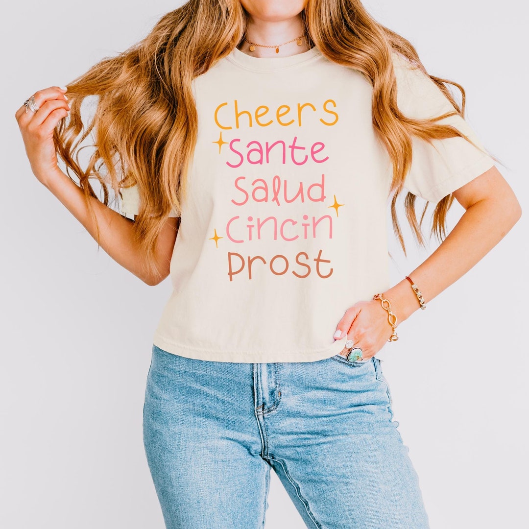 Cheers New Years Shirt, 2025 New Years, Cheers in Different Languages ...