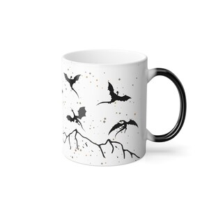 Color Changing Dragon Mug, Fantasy Book Mug, Fantasy Reader, Flying Dragon, Bookish Gift, Literary Mug, Bookworm Mug, Reader Gift, Book Club image 7