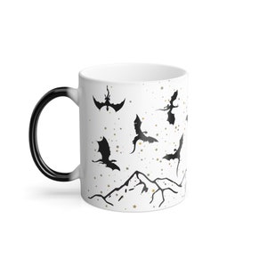 Color Changing Dragon Mug, Fantasy Book Mug, Fantasy Reader, Flying Dragon, Bookish Gift, Literary Mug, Bookworm Mug, Reader Gift, Book Club image 6