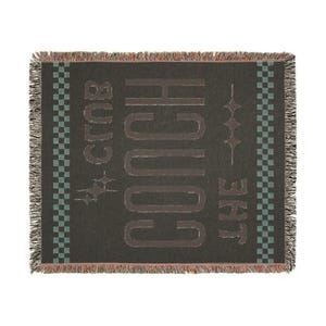 The Couch Club Woven Throw Blanket: Boho Living Room Decor, Throw Blanket, Boho Throw Blanket, Retro Blanket, New Home Gift, Family Blanket image 5