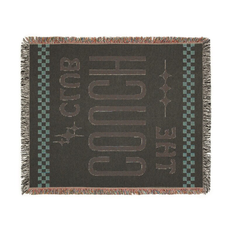 The Couch Club Woven Throw Blanket: Boho Living Room Decor, Throw Blanket, Boho Throw Blanket, Retro Blanket, New Home Gift, Family Blanket image 5