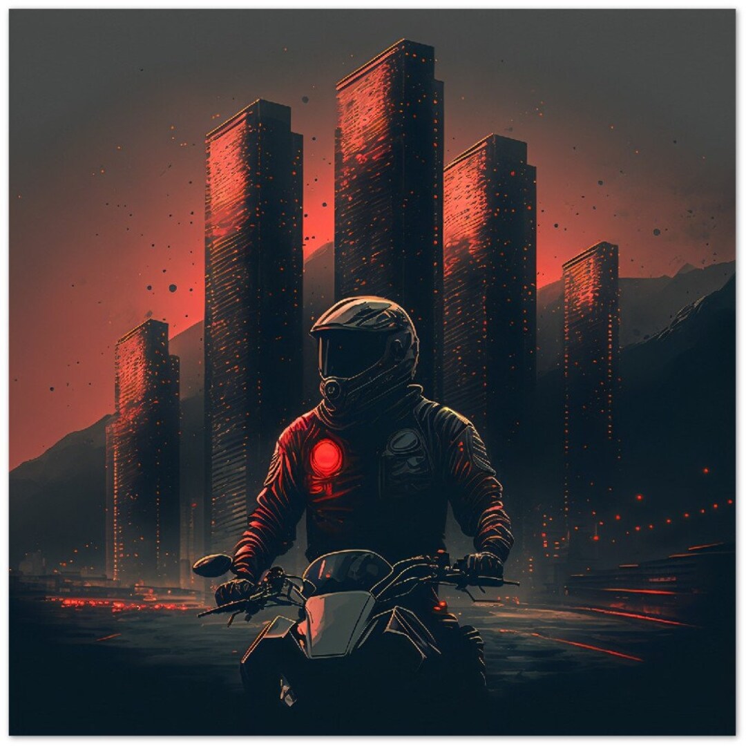 Red Rider Graphics Red Rider Cityscape Poster - Etsy