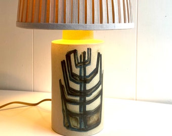 Okela Stoneware Denemarken, mooie en zeldzame lamp uit de jaren 70, Deens design, modern uit het midden van de eeuw, fantastische staat