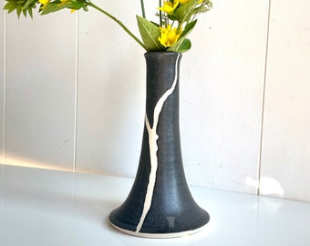 Aage Wurtz Vase Ceramic Studio Pottery Würtz Keramik Denmark, mid century modern Danish, 1970s
