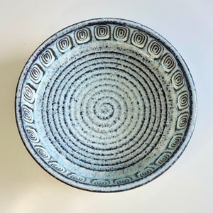 Vintage Søholm Stentoj Bornholm Denmark 3368 handmade ceramic dish 60s / 70s MCM