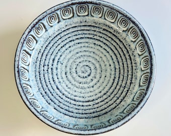 Vintage Søholm Stentoj Bornholm Denmark 3368 handmade ceramic dish 60s / 70s MCM