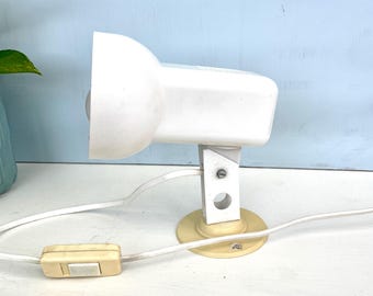 Vintage Nordlux Lamp Danish Design 1980s Desk Lamp White Metal Spotlight Retro Table Lamp Scandinavian Lighting