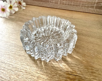 Ciotola di cristallo "Nautilus" di Hadeland di Willy Johansson – Arte del vetro norvegese – Design scandinavo vintage